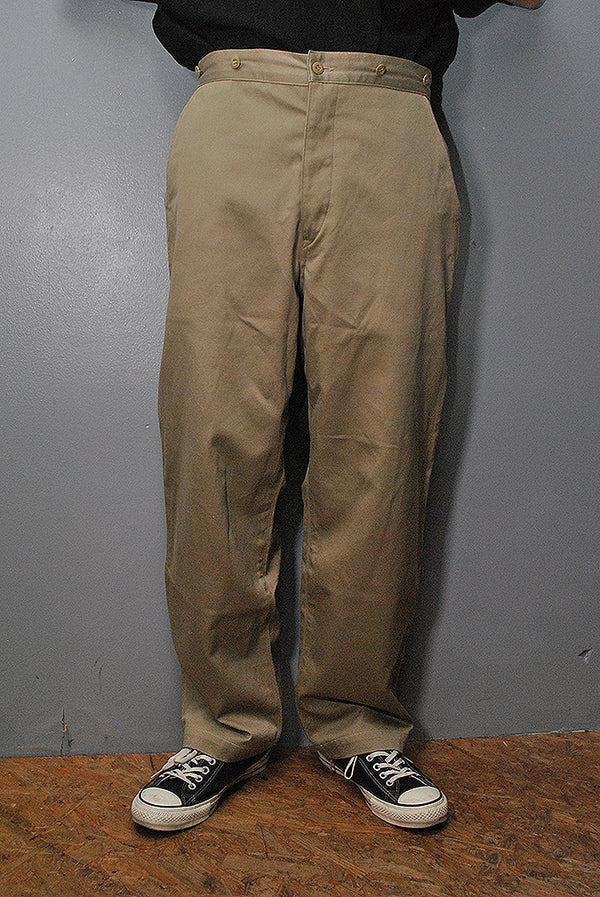 COMOLI コットンチノ オーバーパンツ