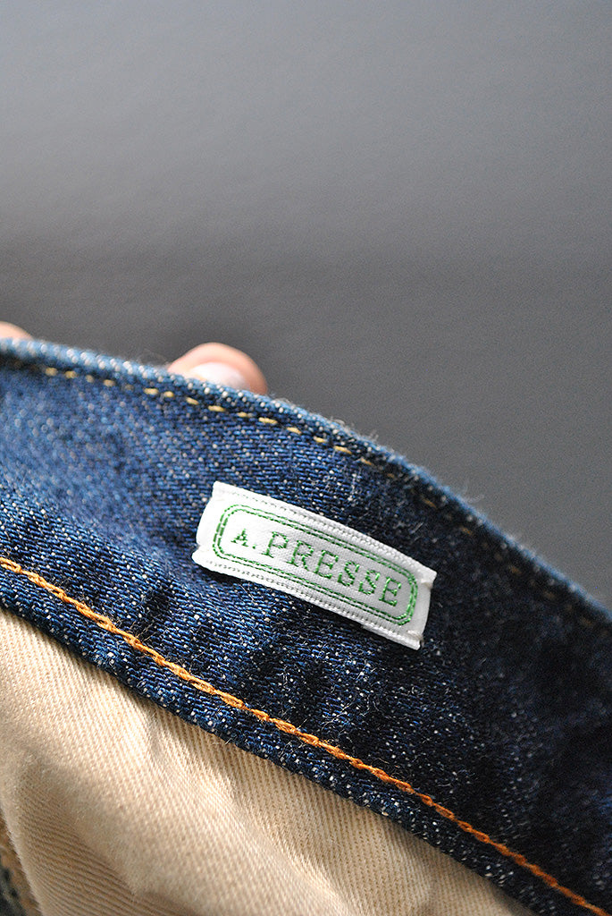 A.PRESSE Washed Denim Pants E INDIGO