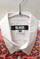 BLACK COMME des GARCONS レオパード切り返しシャツ