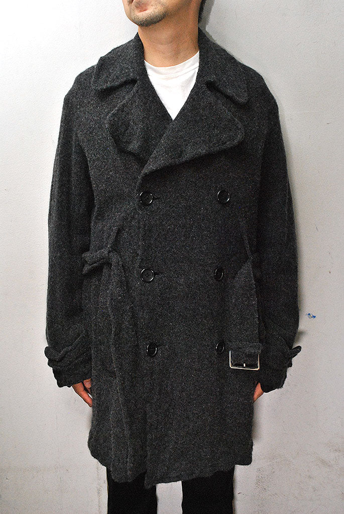 COMME des GARCONS HOMME DEUX 縮絨メルトントレンチコート