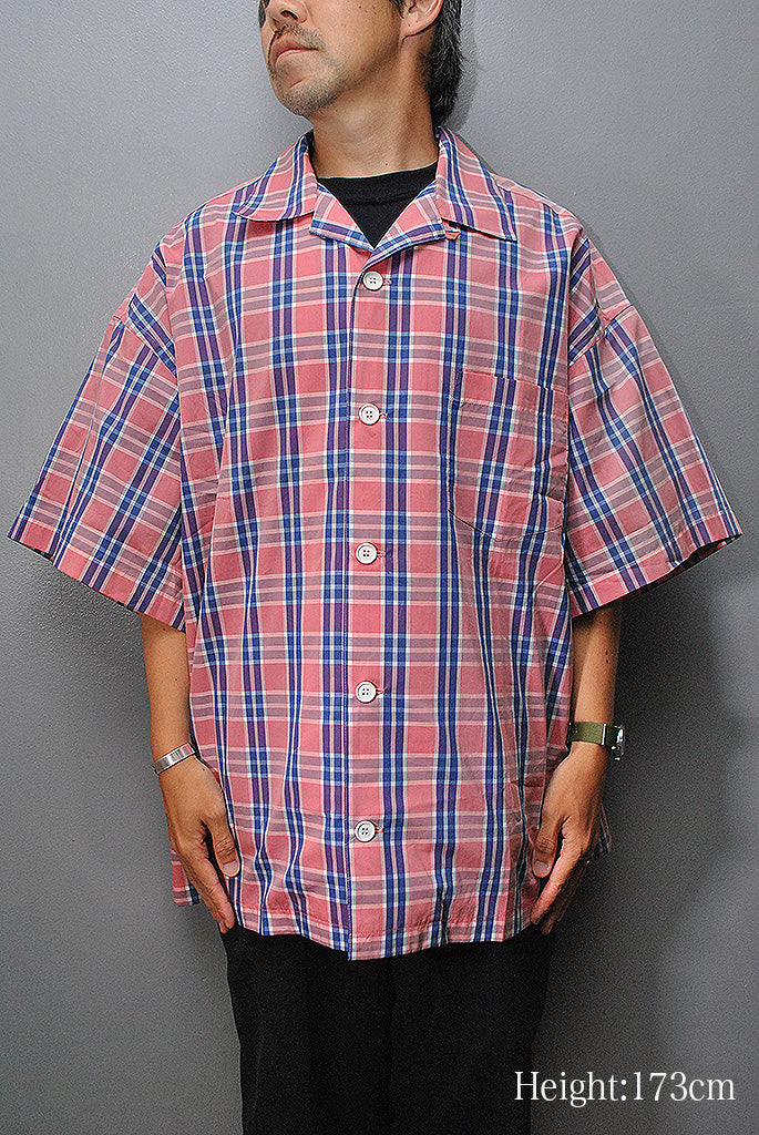 is-ness RELAX OPEN COLLAR SHIRT