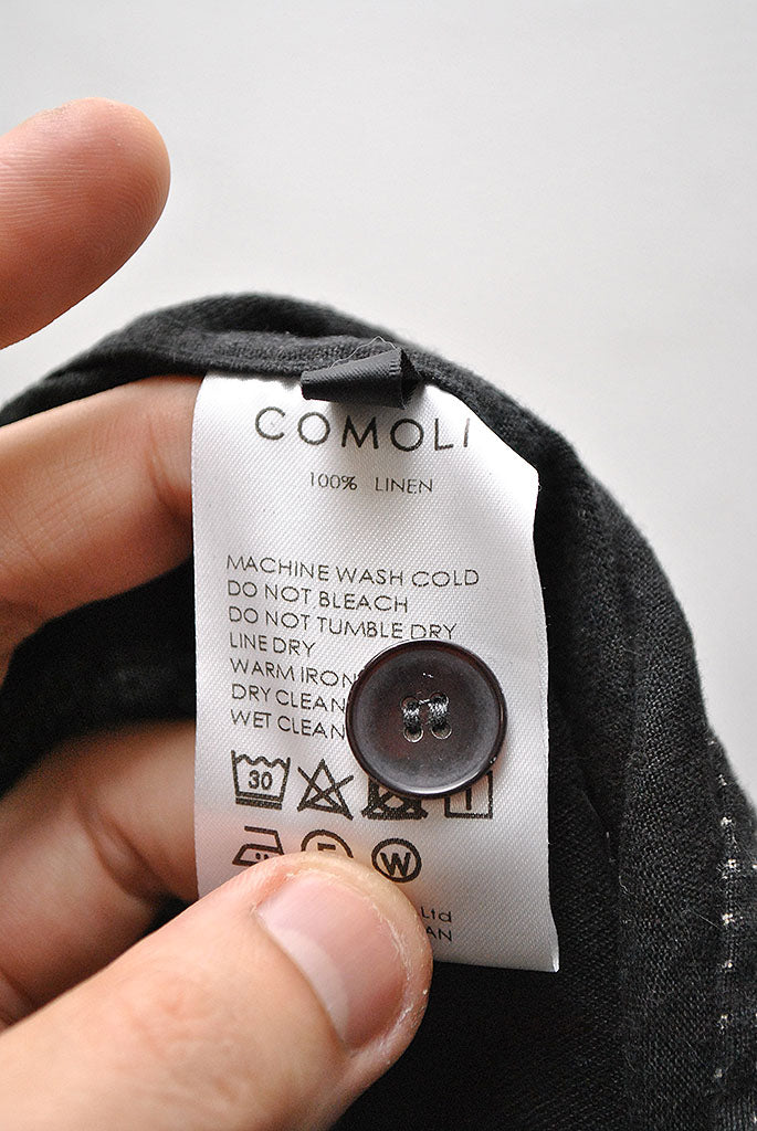 COMOLI リネンドットシャツジャケット