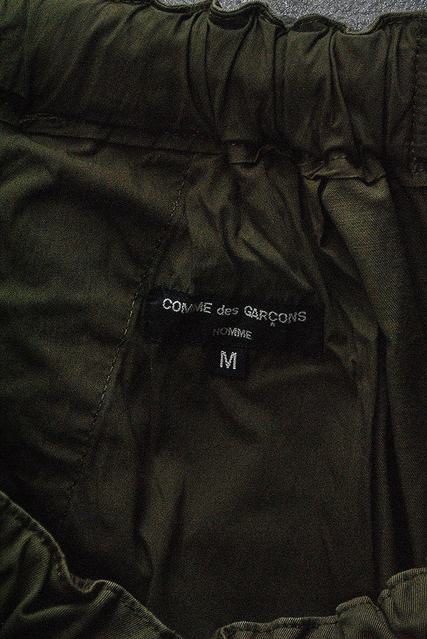 COMME des GARCONS HOMME 綿チノクロス 製品染め カーゴパンツ