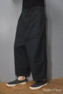 COMME des GARCONS HOMME 綿バックサテン2タックパンツ