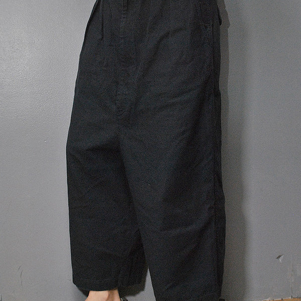 コムデギャルソンオム 2023AW 綿バックサテン パンツ COMME des GARCONS HOMME 綿バックサテン2タックパンツ