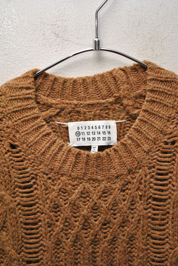 Maison Margiela デストロイケーブルニット