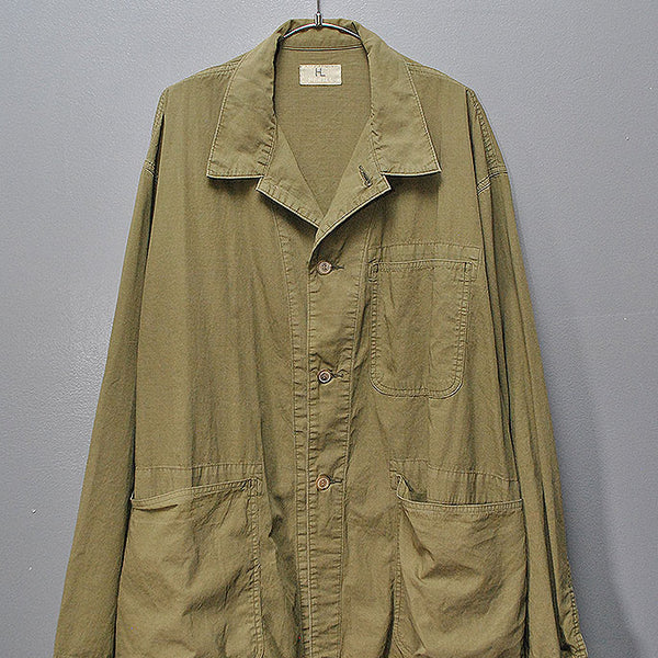 HERILL ヘリル リップストップ P41 カバーオール ジャケット カーキ
