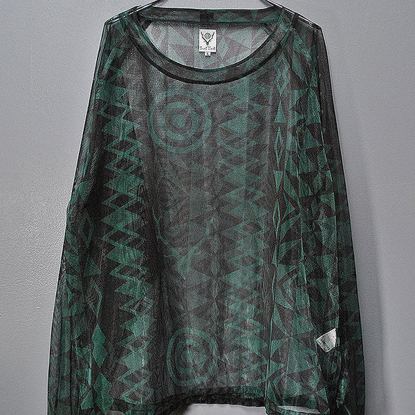 トップス South2 West8 23ss Bush Crew Neck Shirt South2 West8 Bush Crew Neck Shirt – Poly Lightweight Mesh
