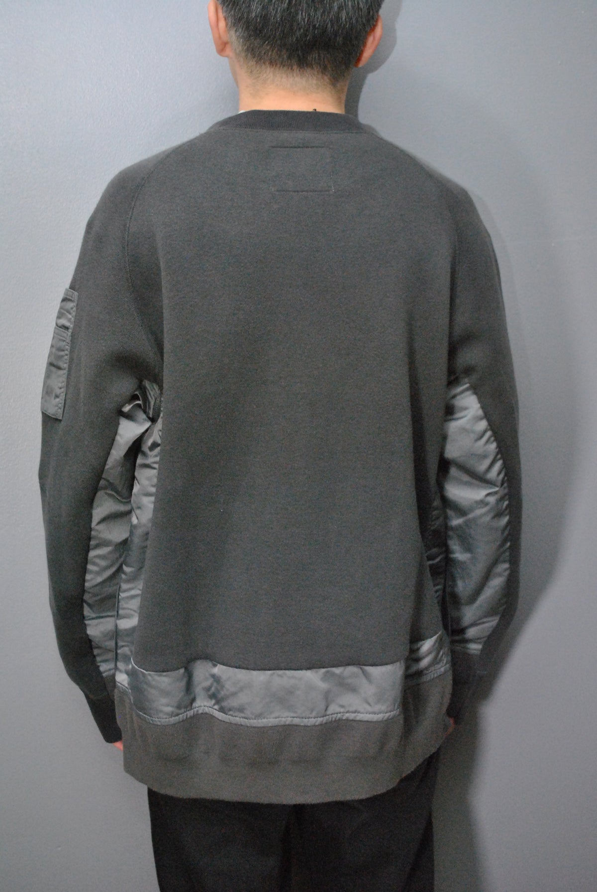 sacai Nylon Twill x Sponge Sweat Pullover