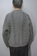 A.PRESSE  CASHMERE CABLE KNIT CARDIGAN