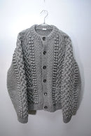 A.PRESSE  CASHMERE CABLE KNIT CARDIGAN