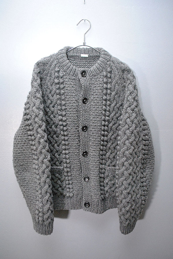 A.PRESSE CASHMERE CABLE KNIT CARDIGAN