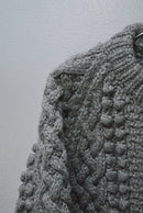 A.PRESSE  CASHMERE CABLE KNIT CARDIGAN