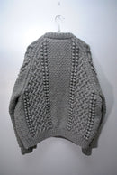 A.PRESSE  CASHMERE CABLE KNIT CARDIGAN