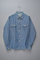 SUGAR CANE BLUE CHAMBRAY L/S WORK SHIRTS