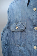 SUGAR CANE BLUE CHAMBRAY L/S WORK SHIRTS