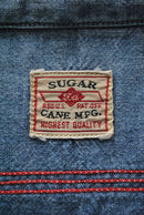 SUGAR CANE BLUE CHAMBRAY L/S WORK SHIRTS