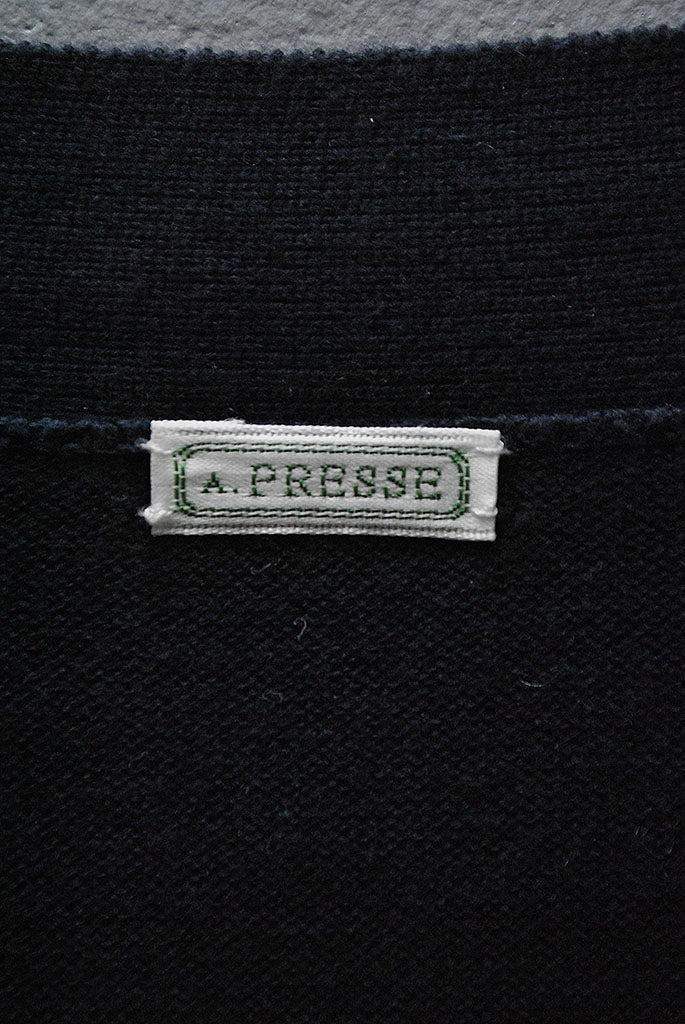 A.PRESSE Cotton Knit Cardigan