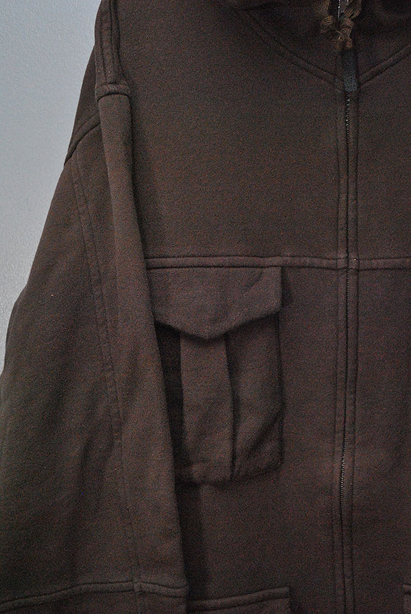 GOOD ENOUGH / 90S/ミリタリージップパーカー/S/コットン/BRW 90'S GOODENOUGH ミリタリージップパーカー