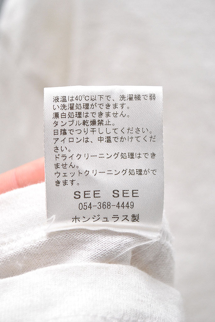 SEE SEE アームプリント L/S Tシャツ
