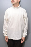 AURALEE LUSTER PLAITING HI NECK L/S TEE