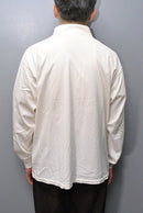 AURALEE LUSTER PLAITING HI NECK L/S TEE