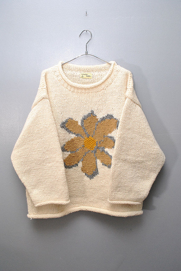 MacMahon Knitting Mills Roll Neck Knit Flower