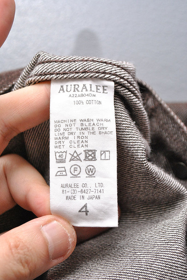 AURALEE HARD TWIST DENIM BLOUZON AURALEE HARD TWIST DENIM BLOUZON