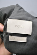 YOKE BELTED LEATHER 2TUCK TROUSERS