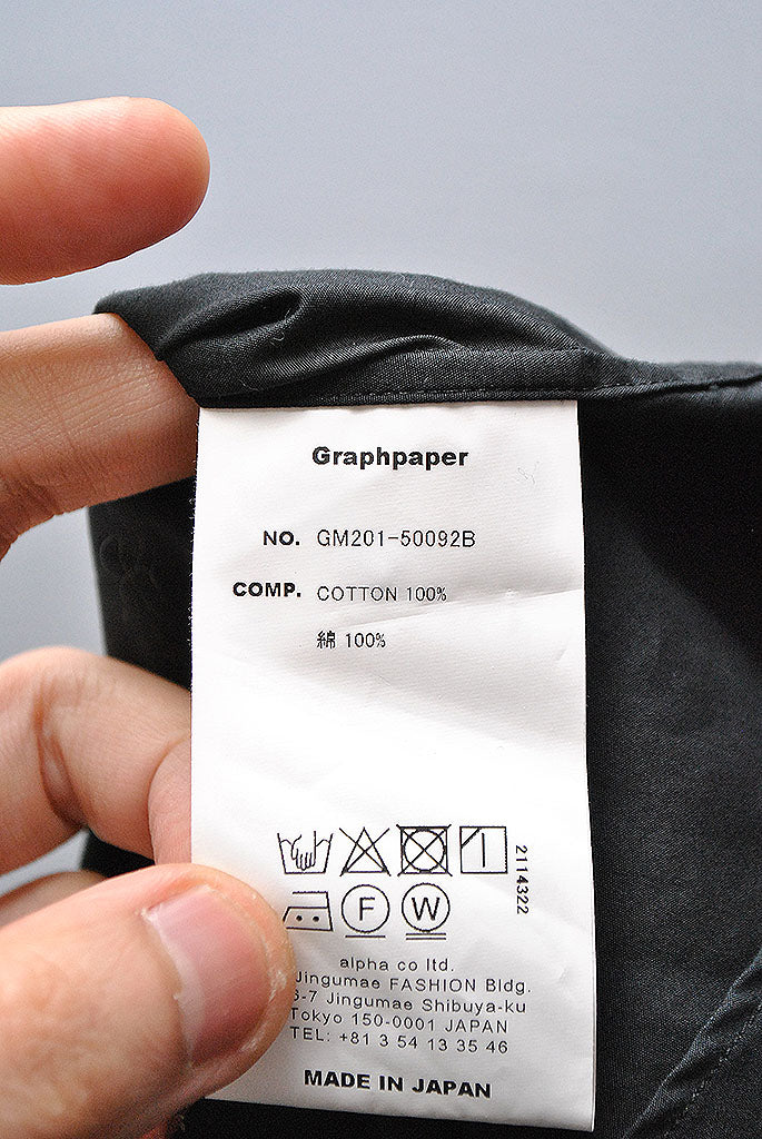 Graphpaper Oversized Band Collar Shirt