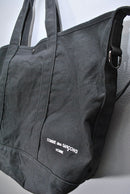 COMME des GARCONS HOMMEコットンキャンパス製品洗いトートバッグ