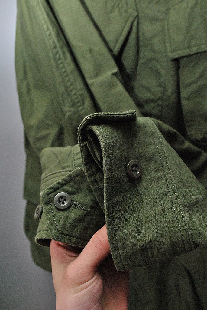 blurhmsROOTSTOCK Cotton Linen Combat Tropical Jacket