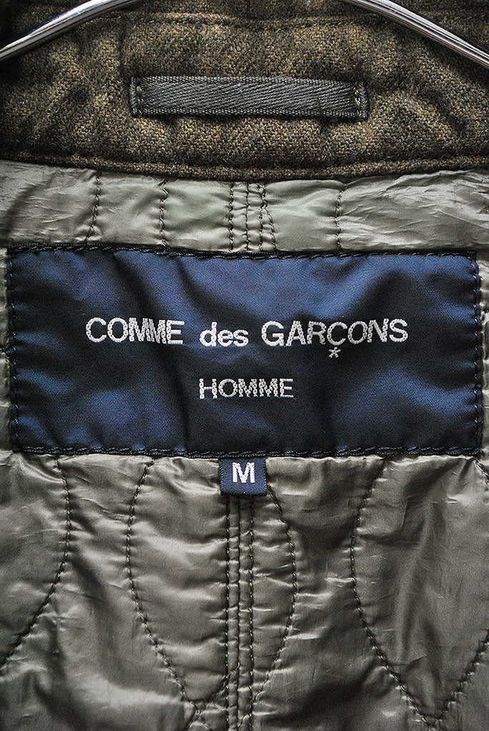 COMME des GARCONS HOMME ナイロンステンカラーコート