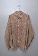 AURALEE SUPER LIGHT CHECK BIG SHIRTS