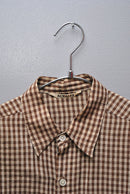 AURALEE SUPER LIGHT CHECK BIG SHIRTS