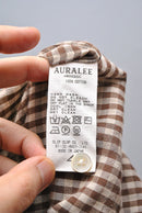 AURALEE SUPER LIGHT CHECK BIG SHIRTS