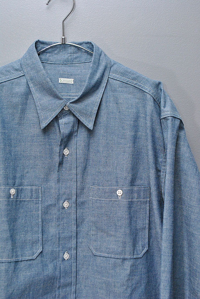 A.PRESSE Rigid Chambray Shirt