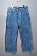 AURALEE Selvedge Faded Light Denim Pant