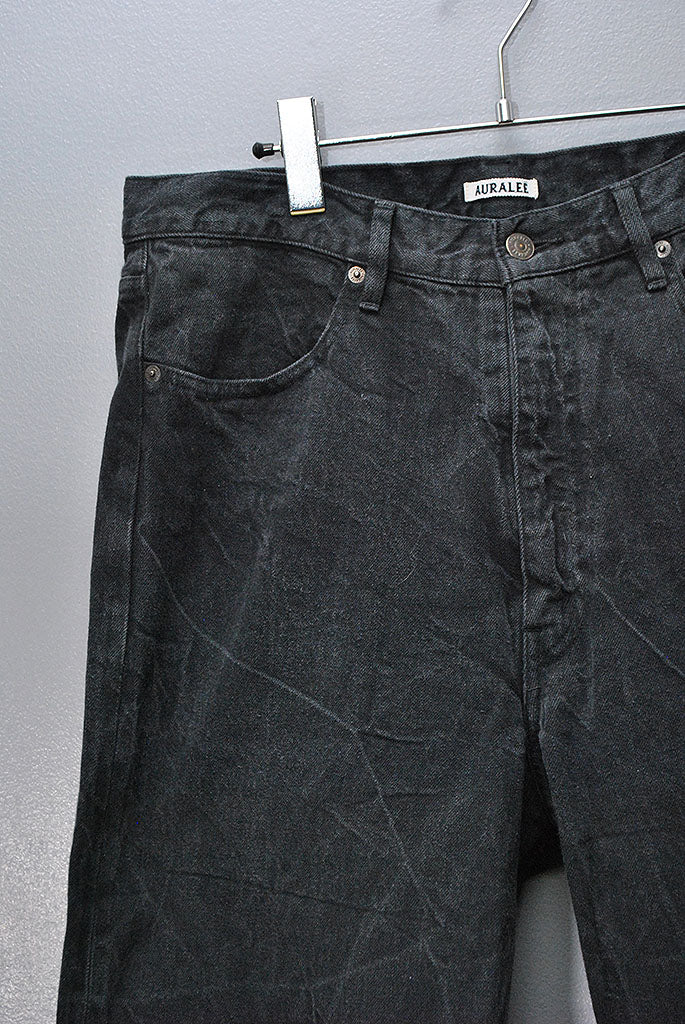 AURALEE Selvedge Faded Light Denim Pant