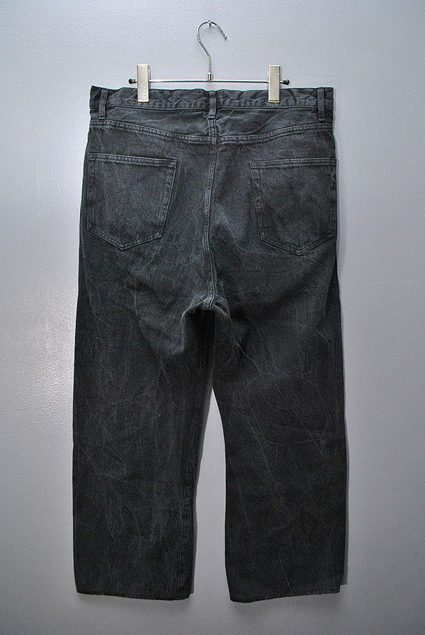新品未使用タグ付き　AURALEE A23SP02DE サイズ4 BLACK AURALEE (オーラリー)】 SELVEDGE FADED LIGHT DENIM PANTS
