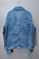 AURALEE Selvedge Faded Light Denim Blouson