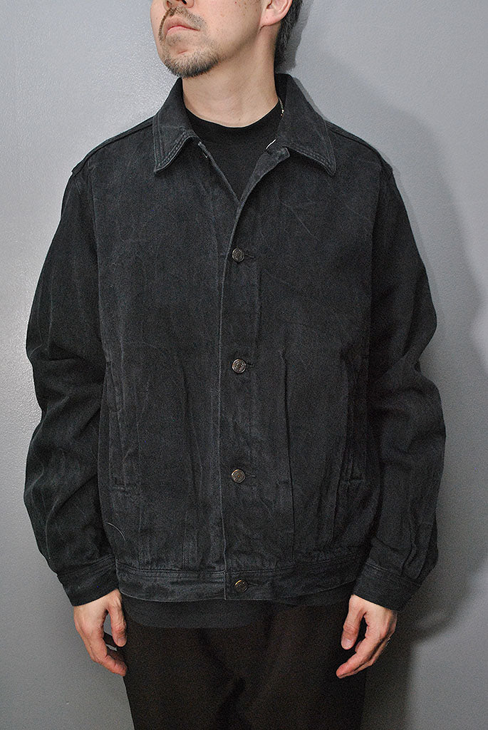 AURALEE Selvedge Faded Light Denim Blouson