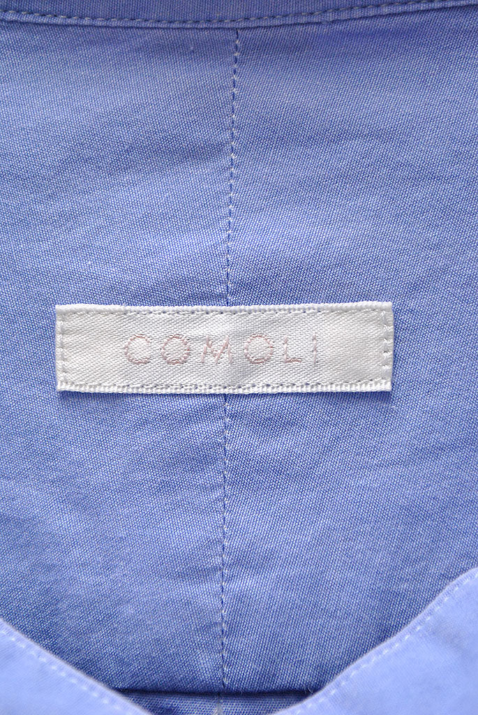 COMOLI バンドカラーシャツ