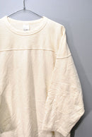 COMOLI ウールフットボールTシャツ