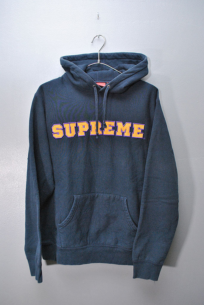 Supreme Cord Collegiate Logo Hooded Sweatshirt