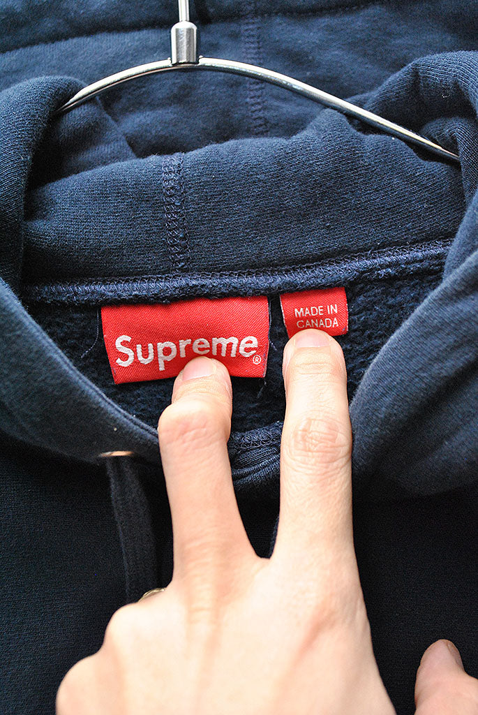 Supreme Cord Collegiate Logo Hooded Sweatshirt