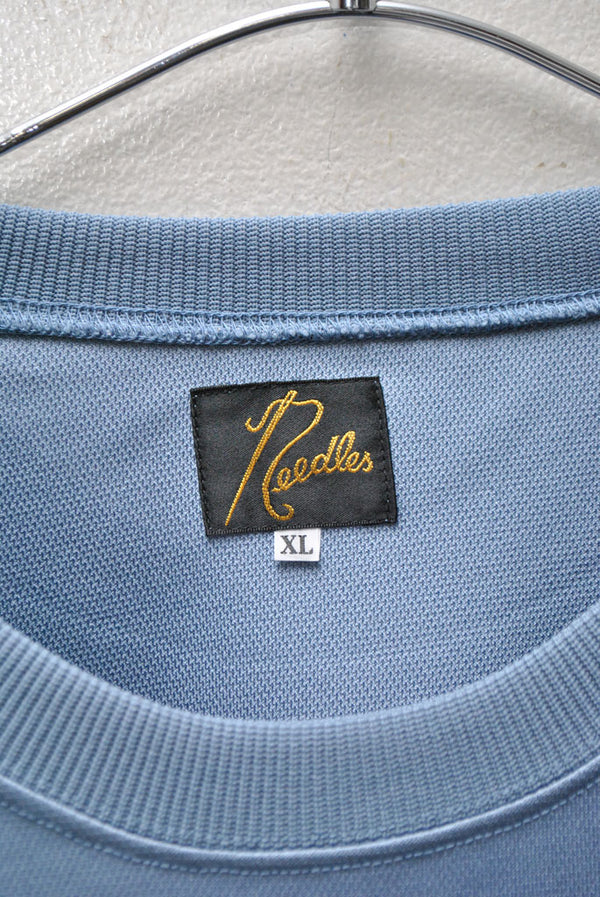 クルーネックシャツ　XL ブルー　ケボズ　needles ニードルズ　9 SALE 30%OFF】[OT227]NEEDLES(ニードルズ) TRACK CREW NECK