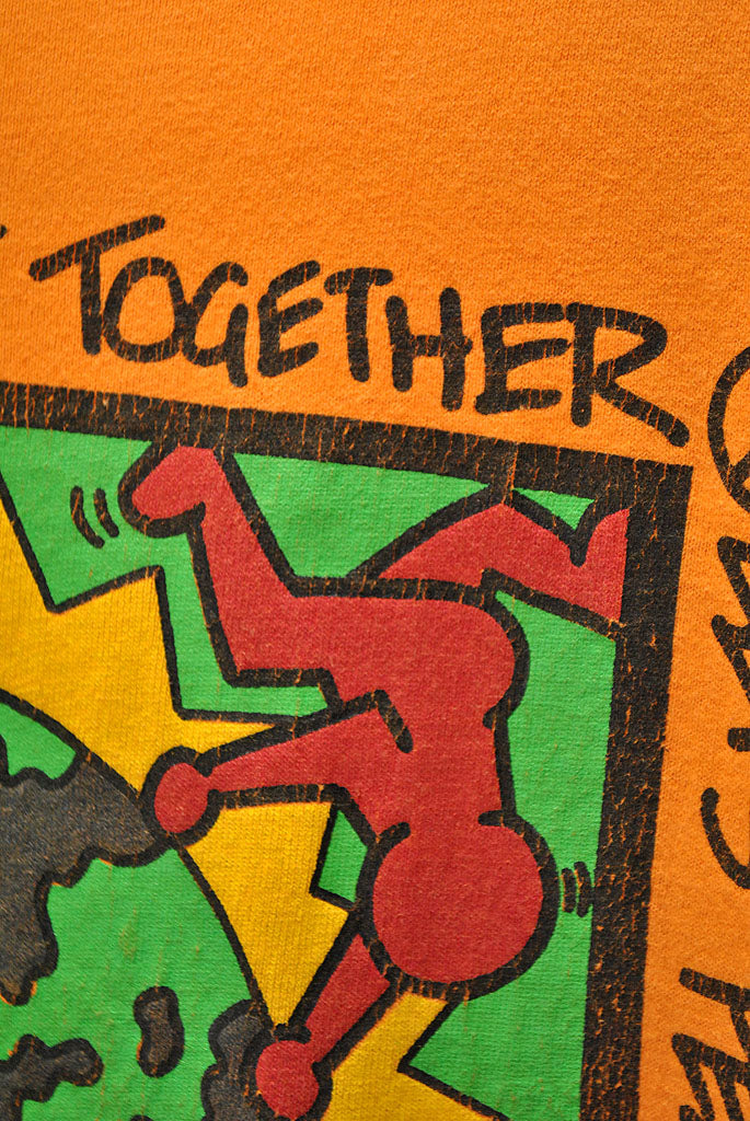 90's Human-i-Tees Keith Haring "Let's Peace It Together" T-shirt