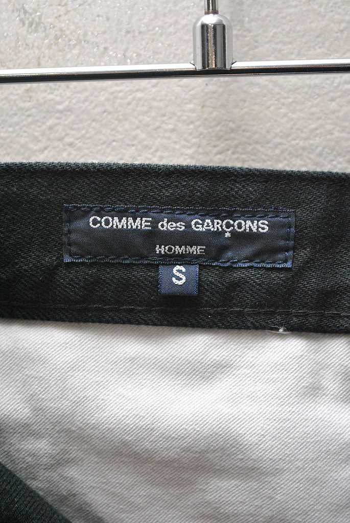 COMME des GARCONS HOMME 5ポケットブラックデニムパンツ