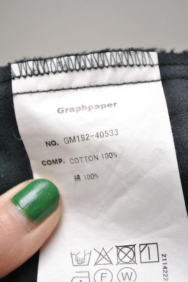 Graphpaper (グラフペーパー) Solotex Twill Chef Pants / ソロ